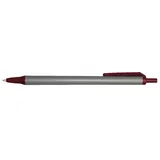 Silver/Burgundy Red