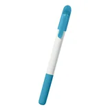 WHITE WITH BLUE