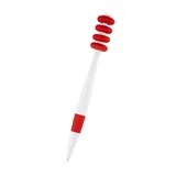WHITE WITH RED