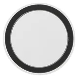 WHITE WITH BLACK