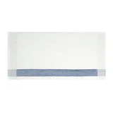 WHITE WITH NAVY BLUE