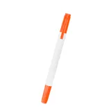 WHITE WITH ORANGE