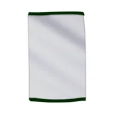 WHITE WITH FOREST GREEN