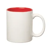 WHITE WITH RED