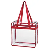 CLEAR WITH RED