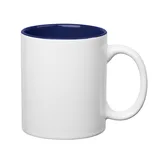 WHITE WITH COBALT BLUE