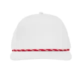 WHITE WITH RED