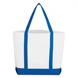 WHITE WITH ROYAL BLUE