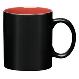 BLACK WITH CORAL