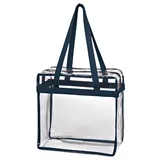 CLEAR WITH NAVY