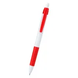 WHITE WITH RED