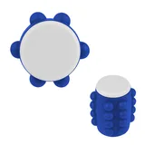 WHITE WITH BLUE
