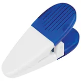 WHITE WITH BLUE