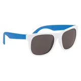 WHITE WITH BLUE