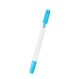 WHITE WITH BLUE