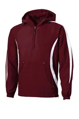 Maroon/ White