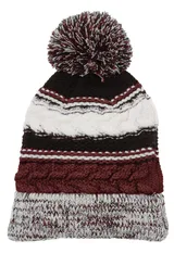 Maroon/ Black/ White