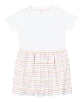 White/ Lilac Stripe