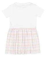 White/ Lilac Stripe