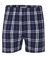 Navy/ Silver Plaid