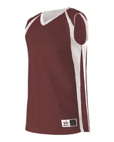 Maroon/ White