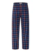 Varsity Navy Orange Plaid