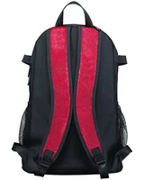 Red Glitter/ Black