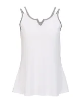 White/ Oxford Heather
