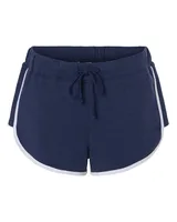 Navy Heather/ White
