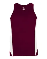 Maroon/ White