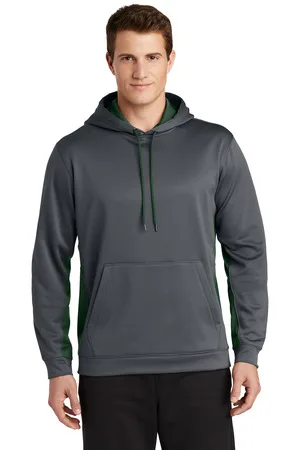 Sport-Tek Sport-Wick Fleece Colorblock Hooded Pullover. ST235